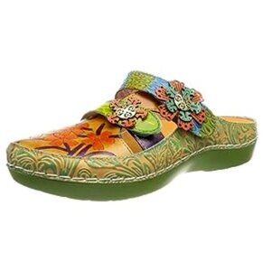 🇫🇷 Laura Vita Bicllyo 23 Leather Mule - Like New!